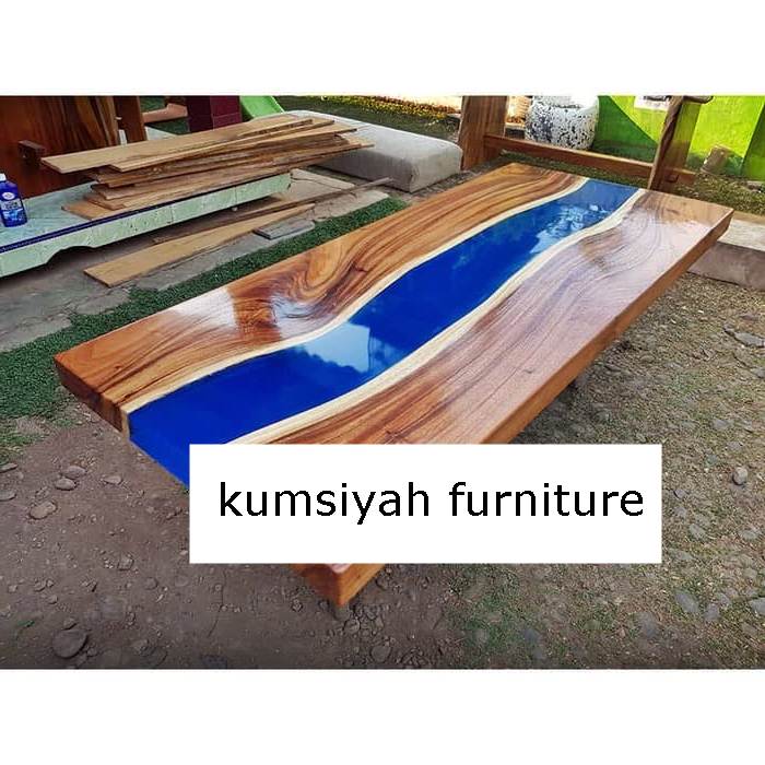  Meja  Makan  Trembesi Surabaya  Resin Unik Modern  Kumsiyah 