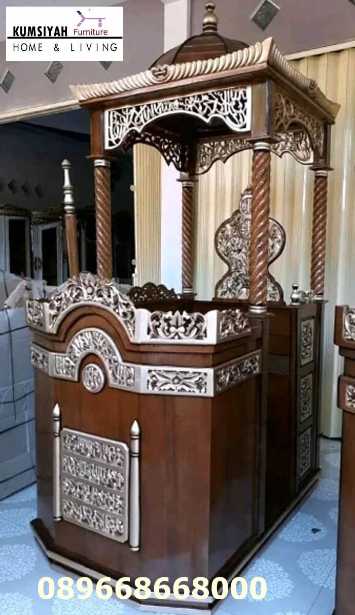 Mimbar Masjid Jakarta Minimalis Jati