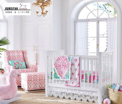 Jual Tempat Tidur Bayi Kayu Jati Luna Jepara