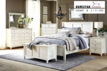 Jual Kamar Set Minimalis Putih Alcott Jepara