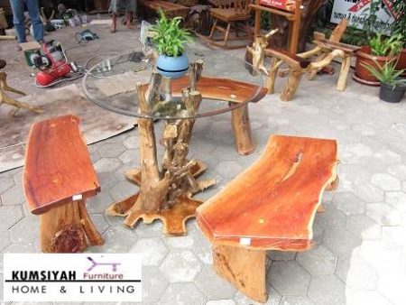 Jual Kursi Dari Batang Kayu Utuh