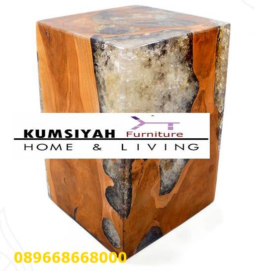 Kursi Resin Kayu Balok Desain Modern