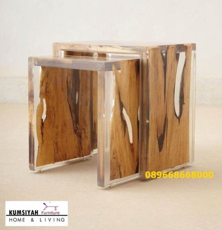 Kursi Resin Kayu Balok Desain Modern