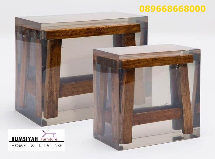 Kursi Resin Kayu Balok Desain Modern