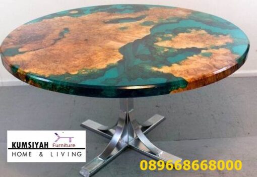 Jual Meja Resin Bulat Minimalis Harga Terjangkau