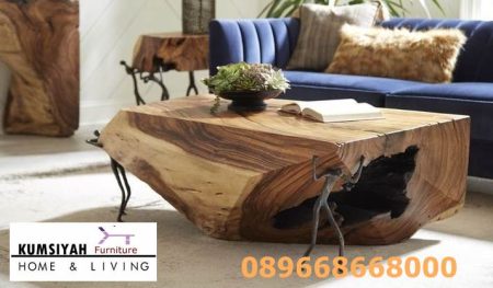 Meja Kursi Dari Balok Kayu Trembesi Harga Murah