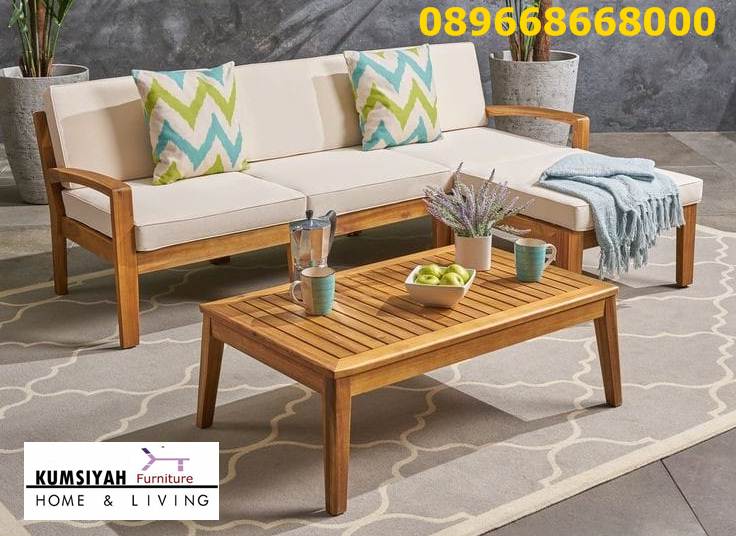 Set Kursi Kayu Jati Tebal Model Solid Harga Murah