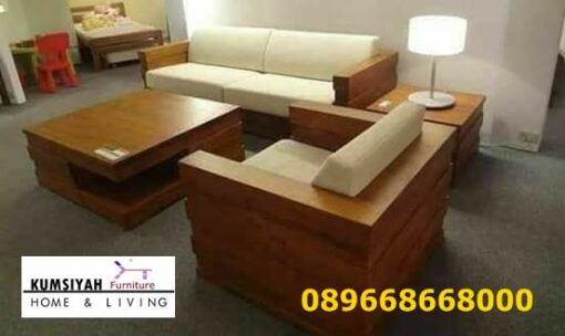 Set Kursi Kayu Jati Tebal Model Solid Harga Murah