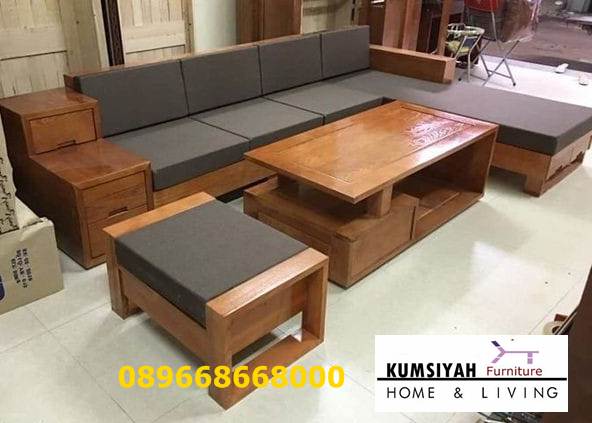 Set Kursi Kayu Jati Tebal Model Solid Harga Murah