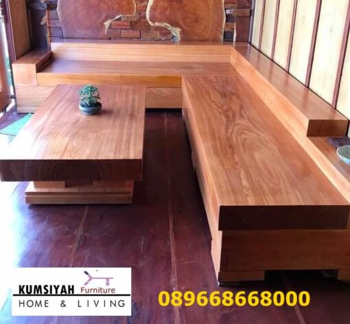 Set Kursi Kayu Jati Tebal Model Solid Harga Murah