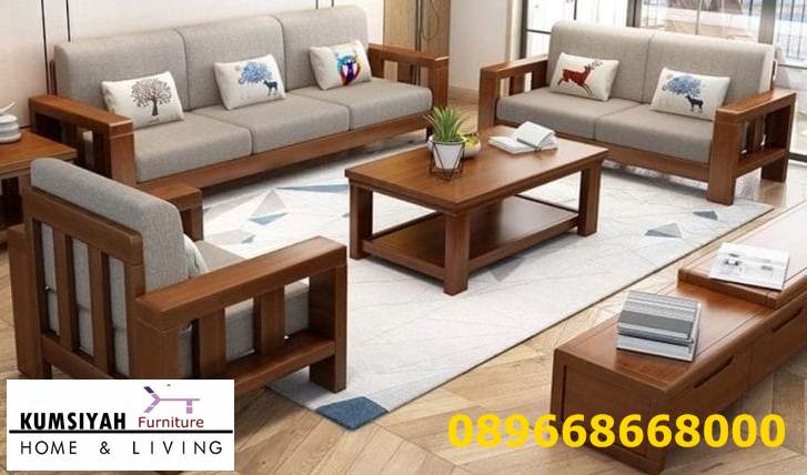 Set Kursi Kayu Jati Tebal Model Solid Harga Murah