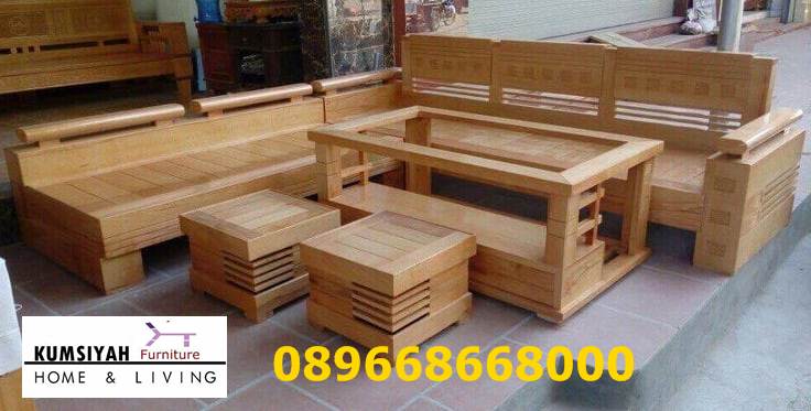 Set Kursi Kayu Jati Tebal Model Solid Harga Murah