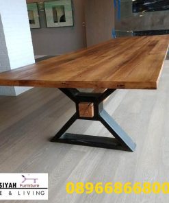 Meja Kerja Kantor Trembesi Kayu Solid Harga Murah