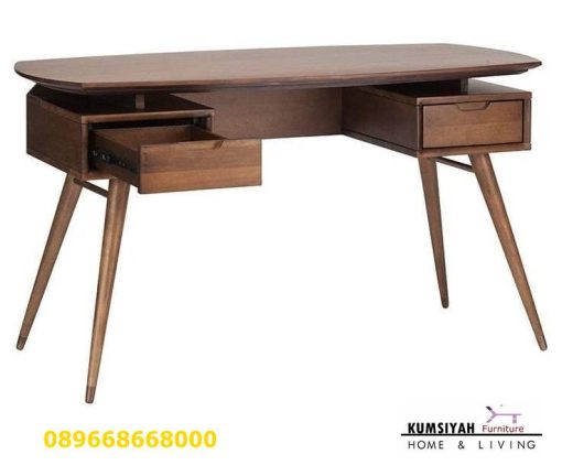 Jual Meja Kantor Kerja Kayu Solid Minimalis Harga Murah