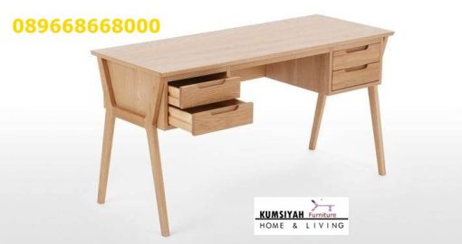 Jual Meja Kantor Kerja Kayu Solid Minimalis Harga Murah