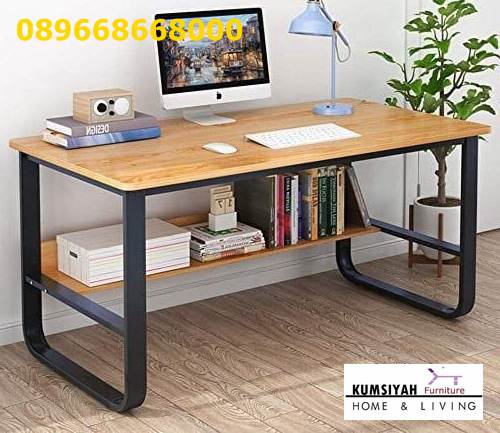 Jual Meja Kantor Kerja Kayu Solid Minimalis Harga Murah