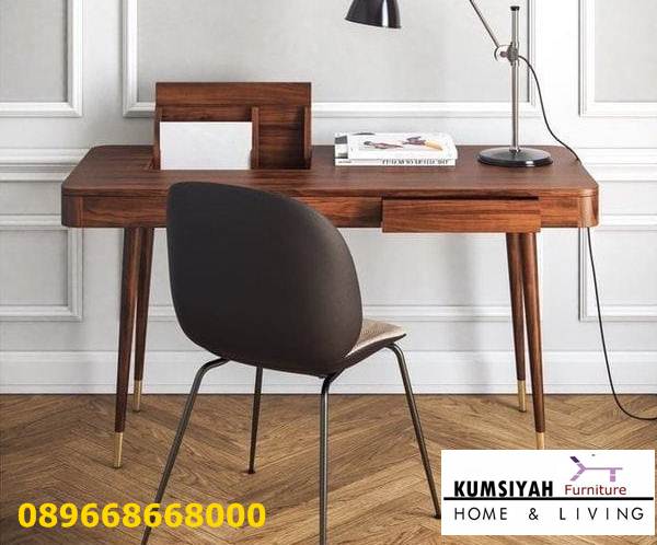 Meja Kerja Kantor Trembesi Kayu Solid Harga Murah