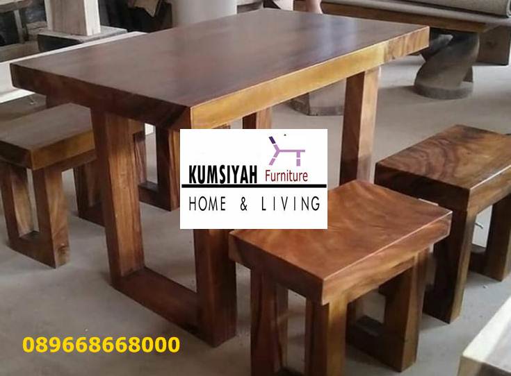 Jual Meja Kursi Kayu Jati Tebal Termurah