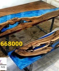 Meja Resin Kayu Minimalis Unik Populer Harga Terjangkau