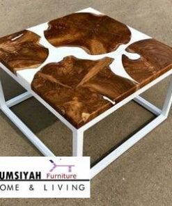 Meja Resin Kayu Minimalis Unik Populer Harga Terjangkau