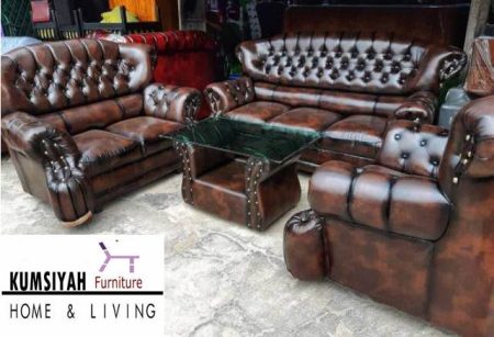 Jual Kursi Sofa Kulit Terpopuler Desain Modern Murah