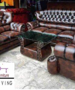 Jual Kursi Sofa Kulit Terpopuler Desain Modern Murah