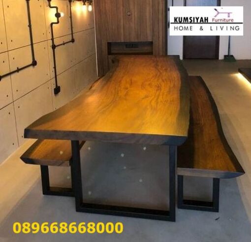 Jual Meja Bangku Trembesi Desain Minimalis Terpopuler