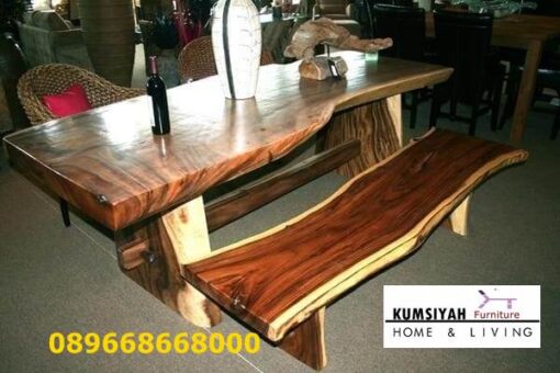 Jual Meja Bangku Trembesi Desain Minimalis Terpopuler