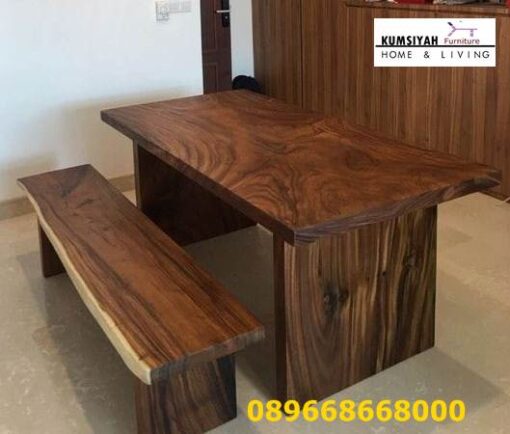 Jual Meja Bangku Trembesi Desain Minimalis Terpopuler