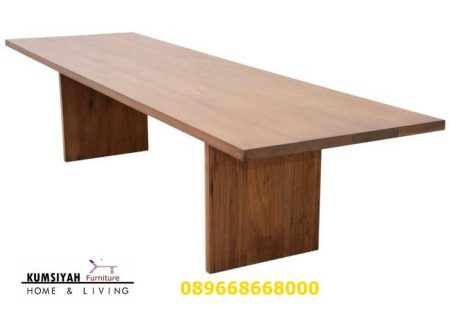 Jual Meja Makan Kayu Jati Utuh Desain Minimalis Terbaru