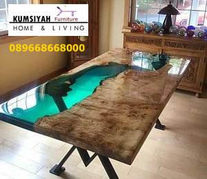 Jual Meja Makan Resin Kayu Jati Terpopuler Harga Murah