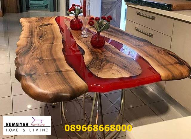 Jual Meja Makan Resin Kayu Jati Terpopuler Harga Murah