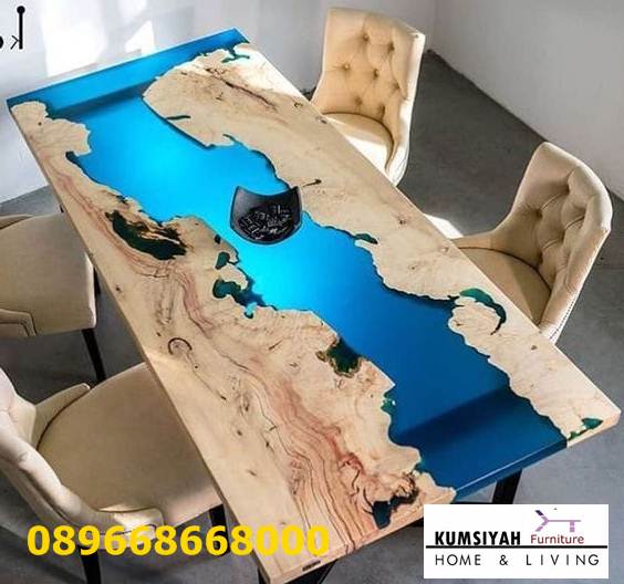 Jual Meja Makan Resin Kayu Jati Terpopuler Harga Murah