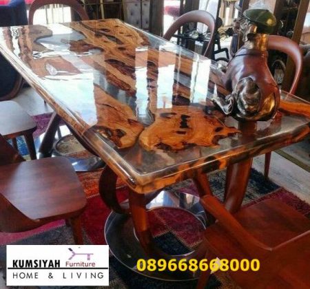 Jual Meja Makan Resin Kayu Jati Terpopuler Harga Murah