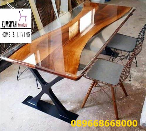 Jual Meja Makan Resin Kayu Jati Terpopuler Harga Murah