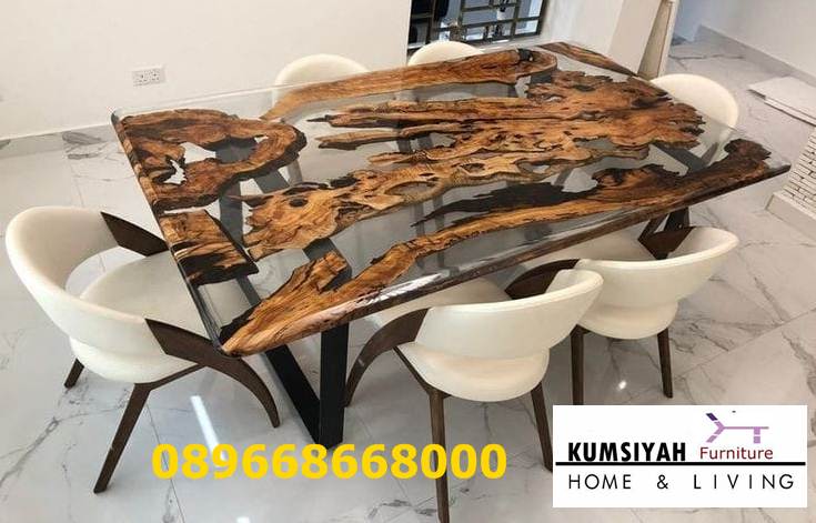 Jual Meja Makan Resin Kayu Jati Terpopuler Harga Murah