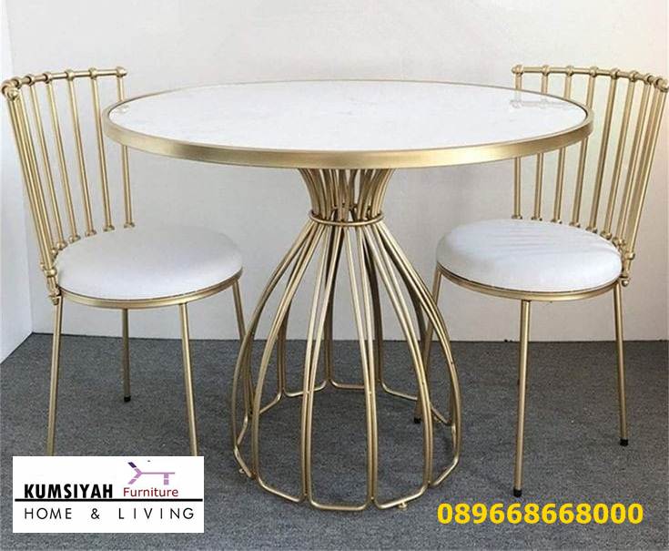 Harga Kaki Meja Stainless Gold Desain Minimalis Klasik