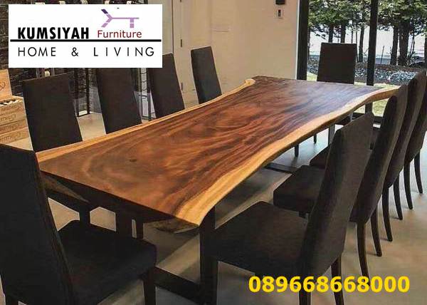 Harga Meja Kayu Lebar Desain Mewah Klasik Modern