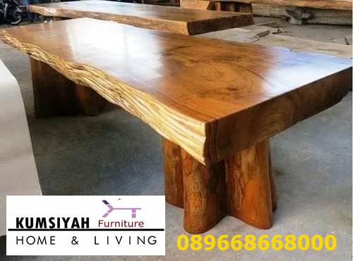 Harga Meja Kayu Lebar Desain Mewah Klasik Modern