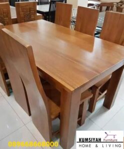 Harga Meja Kayu Lebar Desain Mewah Klasik Modern