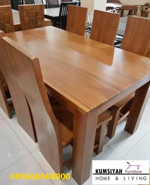 Harga Meja Kayu Lebar Desain Mewah Klasik Modern