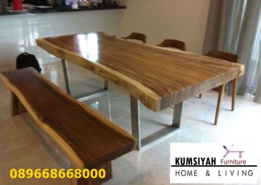 Harga Meja Kayu Lebar Desain Mewah Klasik Modern