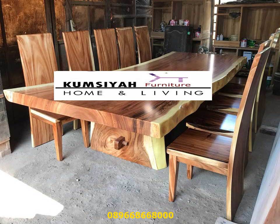 Harga Meja Kayu Lebar Desain Mewah Klasik Modern