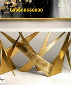 Harga Kaki Meja Stainless Gold Desain Minimalis Klasik