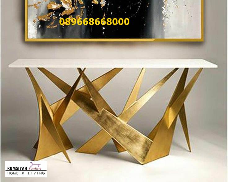 Harga Kaki Meja Stainless Gold Desain Minimalis Klasik