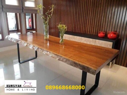 Jual Meja Makan Kayu Jati Jepara Desain Klasik Harga Terjangkau