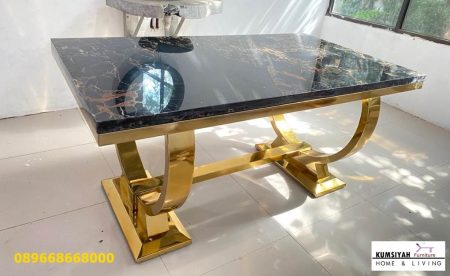 Harga Kaki Meja Stainless Gold Desain Minimalis Klasik