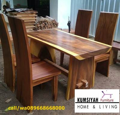 Harga Meja Kayu Lebar Desain Mewah Klasik Modern