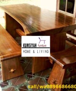 Harga Meja Kayu Lebar Desain Mewah Klasik Modern