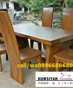 Harga Meja Kayu Lebar Desain Mewah Klasik Modern